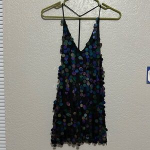 Haoduoyi, black club dress, small